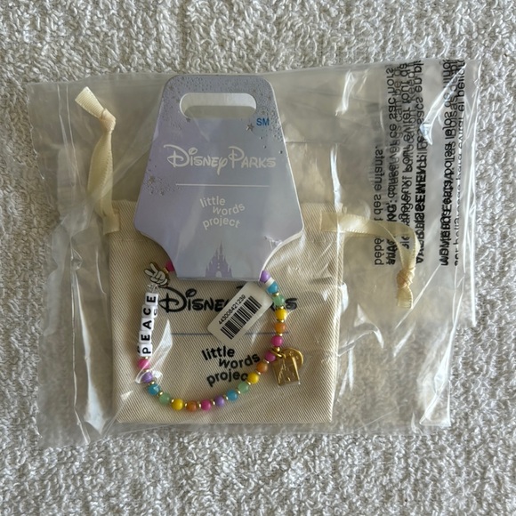 Little Words Project x Disney Parks Mickey Mouse “Peace” Beaded Bracelet - Picture 1 of 6